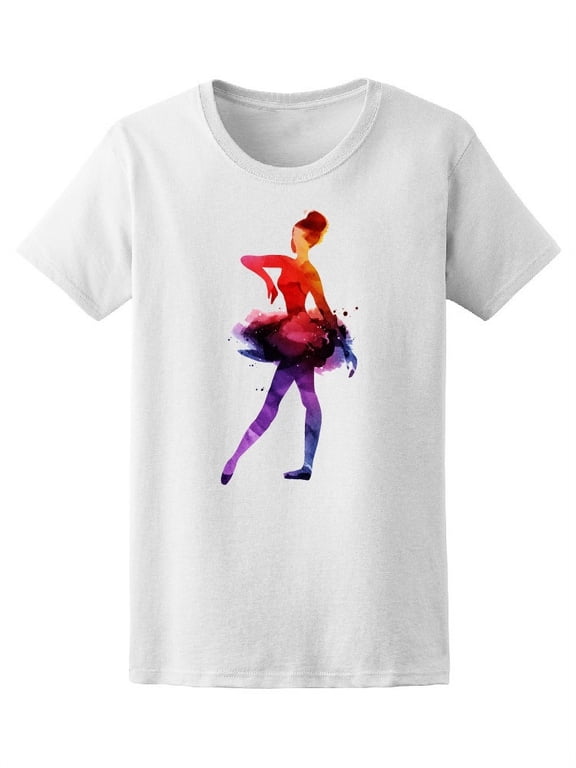 Beautiful Ballet Dancer T-Shirt Women -Image by Shutterstock, Female Large