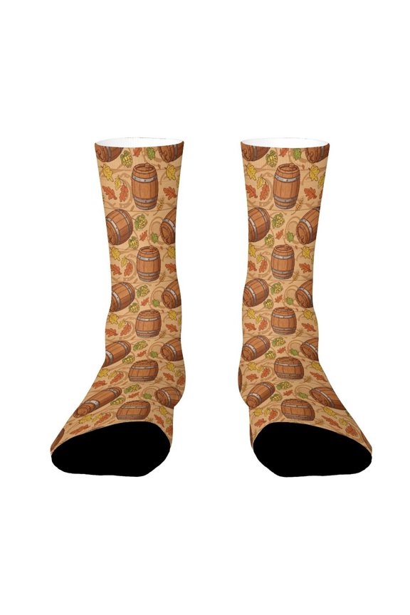 Beautiful Barrels Funny Novelty Crew Socks for Women Men Sports