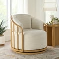thumbnail image 1 of Better Homes & Gardens Lillian Swivel Birdcage Accent Chair, Cream Boucle, 1 of 10
