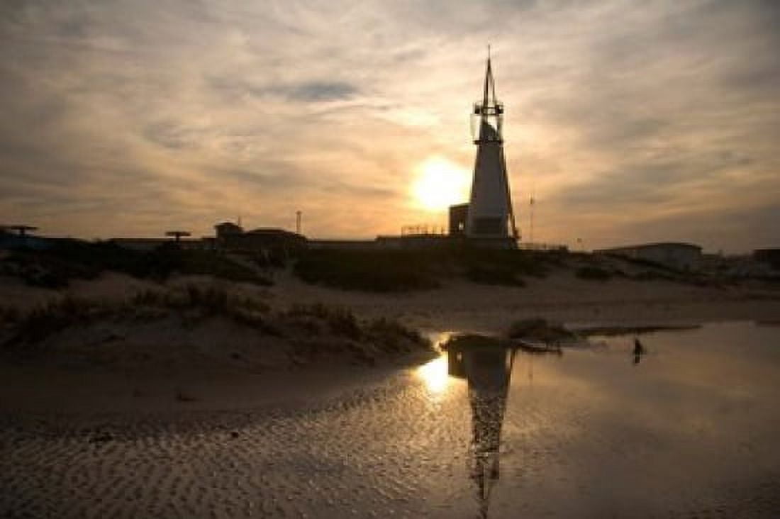 Beautiful Beach Sunset Jeffreys Bay South Africa Canvas Art - Micah Wright DanitaDelimont (34 x 23)