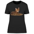thumbnail image 1 of Beautiful Bengal Cat Side Laying Tee Women's -Image by Shutterstock, 1 of 2