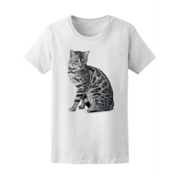 Beautiful Bengal Cat T-Shirt Women -Image by Shutterstock, Female Large