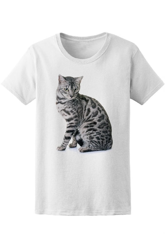 Beautiful Bengal Cat T-Shirt Women -Image by Shutterstock, Female x-Large