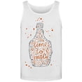 thumbnail image 1 of Time To Party Bottle Doodles Tank Men's -Image by Shutterstock, 1 of 2