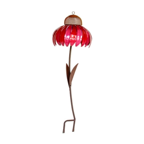 Beautiful Bird Feeder Outdoor Garden Yard Hummingbird Treat Feeder Outdoor Coneflower-shape Decorations