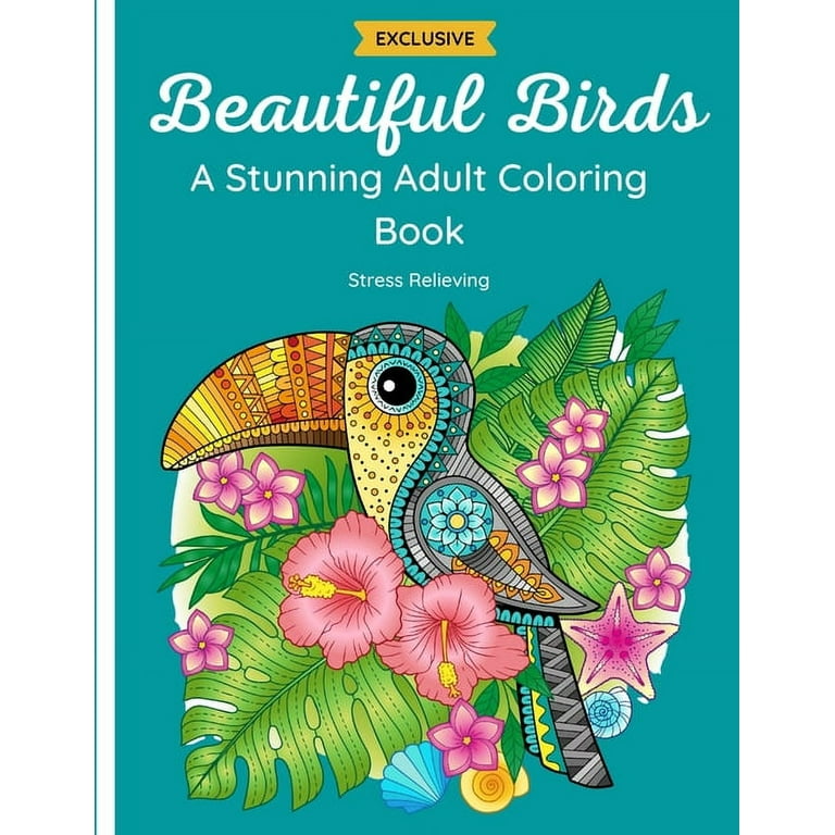  Stress Relieving Adult Coloring Book - Zen Doodle