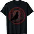 thumbnail image 1 of Beautiful Black Crow Raven Bird Watch. Birds Silhouette T-Shirt, 1 of 5