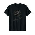thumbnail image 1 of Beautiful Black Rose Flower Men Vintage Mystery T-Shirt, 1 of 5