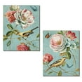 thumbnail image 1 of Beautiful Blooming Roses, Butterflies and Bird Print Set by Lisa Audit; Two 11x14in Poster Prints, 1 of 1