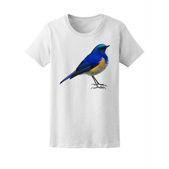 Beautiful Blue Bird T-Shirt Women -Image by Shutterstock, Female Medium