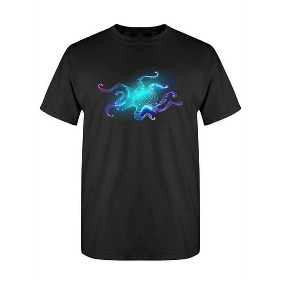 Beautiful Blue Octopus T-Shirt Women -Image by Shutterstock, Female Medium