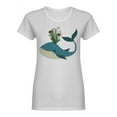 thumbnail image 1 of Beautiful Blue Whale Shaped Tee Women's -Image by Shutterstock, 1 of 2