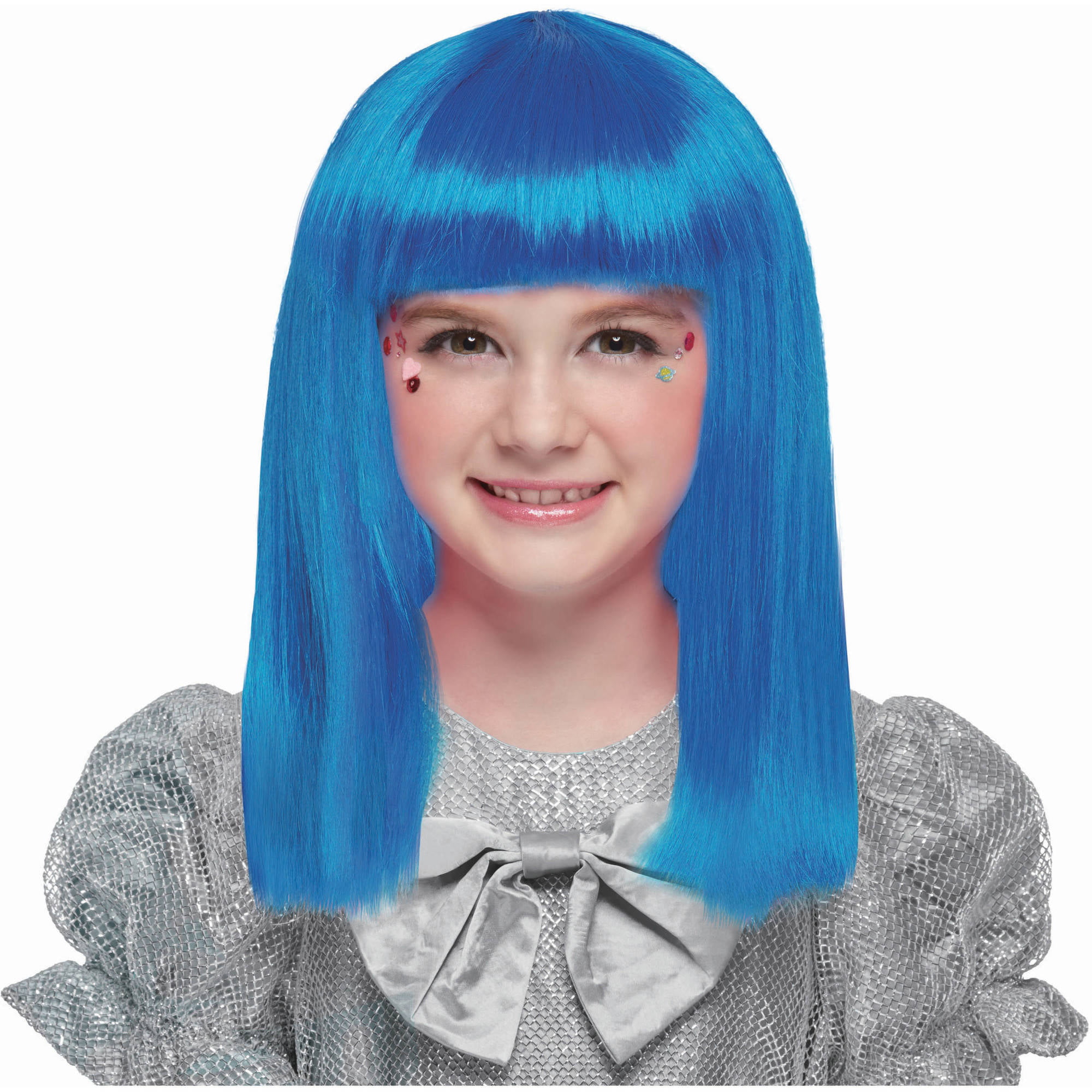 Beautiful Blue Wig Halloween Costume Accessory - Walmart.com