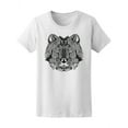thumbnail image 1 of Beautiful Boho Bear Sketch T-Shirt Women -Image by Shutterstock, Female XX-Large, 1 of 2