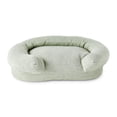 thumbnail image 1 of Beautiful Bolster Medium Pet Bed, 36 x 24 x 12in, Sage by Drew Barrymore, 1 of 7