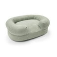thumbnail image 1 of Beautiful Bolster Small Pet Bed, 21 x 27 x 7in, Sage by Drew Barrymore, 1 of 7