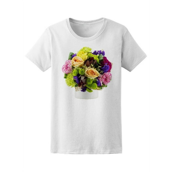 Beautiful Bouquet Of Flowers T-Shirt Women -Image by Shutterstock, Female Large