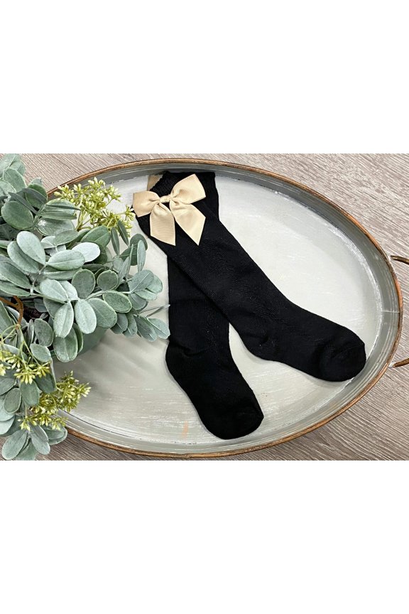 Beautiful Bow Decorated Socks