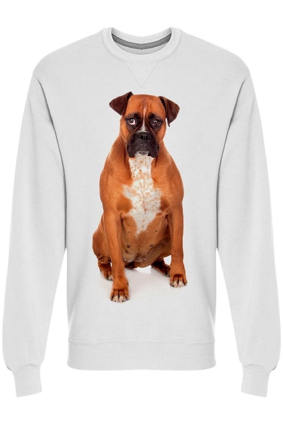 Beautiful Boxer Dog Sweatshirt Men -Image by Shutterstock, Male x-Large