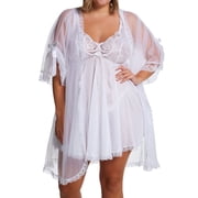 Beautiful Bride Babydoll Set XX3595 Black,White