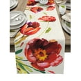 thumbnail image 1 of Beautiful Bright Floral Linen Table Runners Wedding Party Decoration Home Dining Table Runner Table TV Cabinet Accessories, 1 of 4