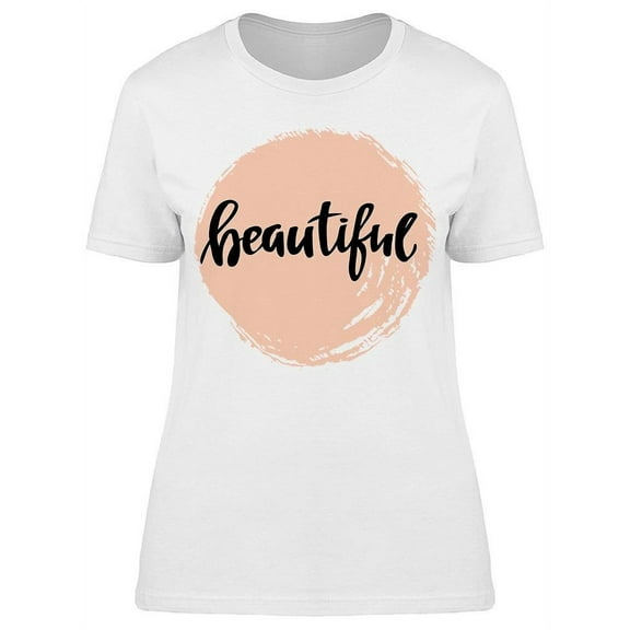Beautiful Brush Stroke Circle T-Shirt Women -Image by Shutterstock, Female Medium