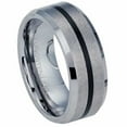 thumbnail image 1 of Beautiful Brushed Tungston Carbide with Black PVD Ring, 1 of 1