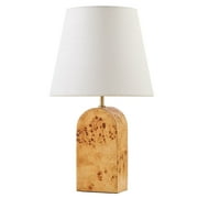 Beautiful Burl Wood Table Lamp by Drew Barrymore, 18.5" H