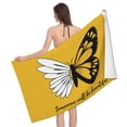 thumbnail image 1 of Beautiful Butterflies And Daisies Bath Towel, Highly Absorbent towels for bathroom Quick Drying Microfiber Bath Towels for Body, Soft Shower Towels for Sport, Yoga, SPA, Gym 27x55in, 1 of 5