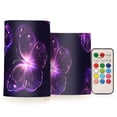 thumbnail image 1 of Beautiful Butterflies Outline Flameless Candles with Remote Timer LED Battery Operated Flickering Candle Light for Festival Wedding Home Party, 1 of 7