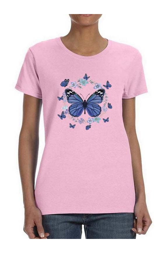 Beautiful Butterflies T-Shirt Women -Smartprints Designs, Female Small
