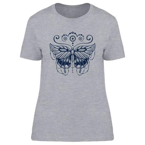 Beautiful Butterfly Graphic T-Shirt Women -Image by Shutterstock, Female XX-Large