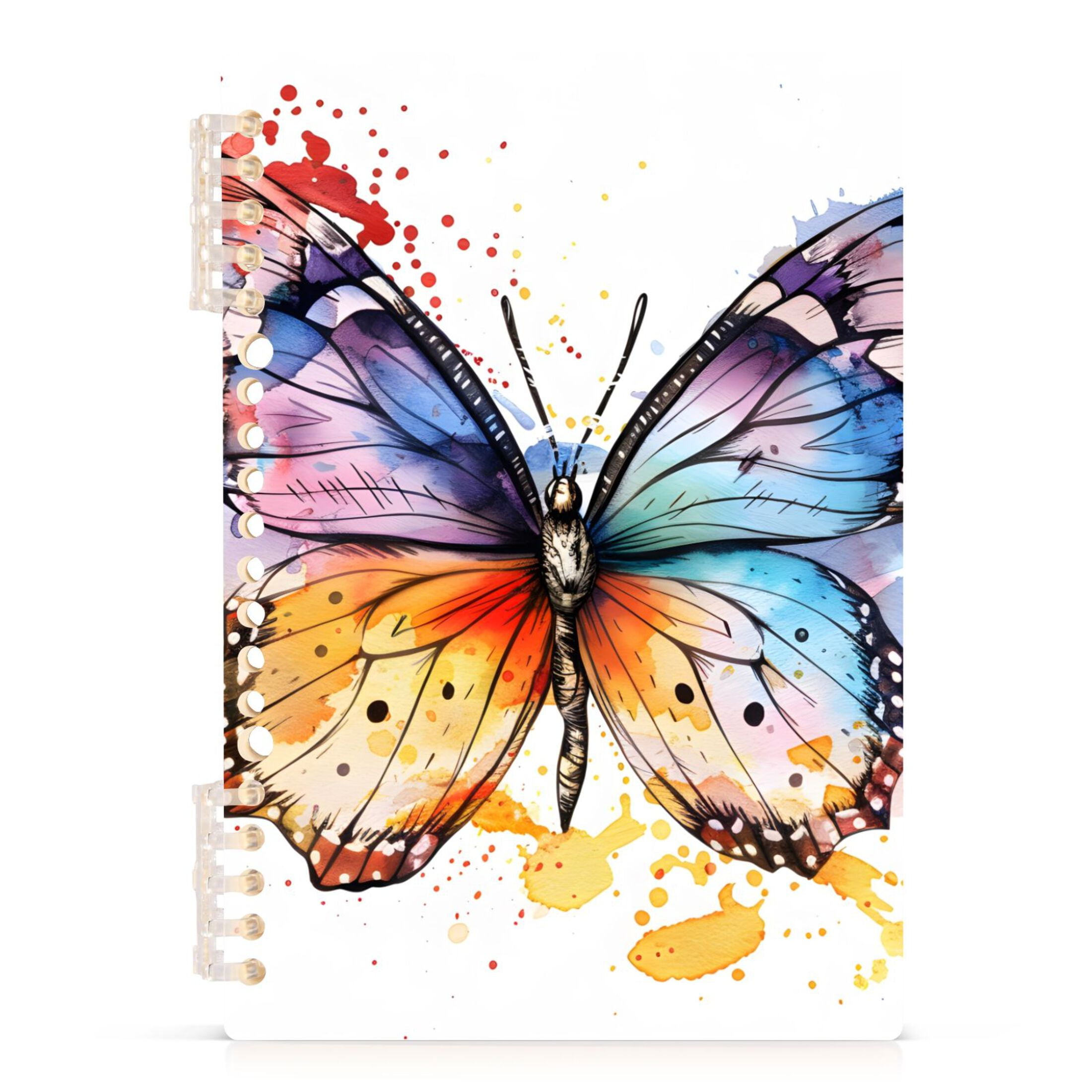 Beautiful Butterfly Spiral Journal Notebook College Ruled