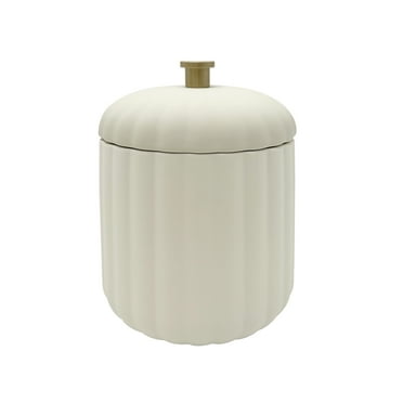 Beautiful By Drew Barrymore Bathroom Cannister- Off White
