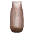 thumbnail image 1 of Beautiful By Drew Barrymore Bottleneck Ribbed Blush Glass Vase, 1 of 7