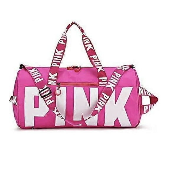 Beautiful By Pinky Women 10in Travel Gym Duffel Bag, Pink, nylon, 19 in wide, 10 in tall