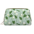 thumbnail image 1 of Beautiful Calla Lily Flowers Makeup Bag, Large Capacity Travel Cosmetic Bag for Women Girls- Travel Toiletry Bag Leather Portable Waterproof Makeup Case Organizer with Handle, 1 of 4