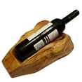 thumbnail image 1 of Beautiful Carved Natural wood Tabletop Wine Bottle Holder, 1 of 2