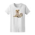 thumbnail image 1 of Beautiful Cat And Dog T-Shirt Women -Image by Shutterstock, Female Medium, 1 of 2