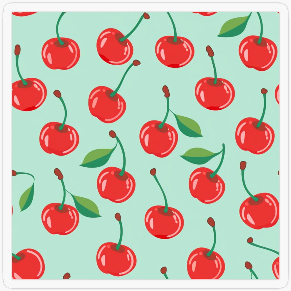 Beautiful Cherries Sticker Kir-6244 - Walmart.com