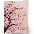 thumbnail image 1 of Beautiful Cherry Blossom Blanket - Soft, Cozy, and Lightweight Flannel Throw, Ideal for Couch, Bed, and Travel - Fluffy, Fuzzy Home Decor for Outdoor and Indoor Use 80"x60", 1 of 4