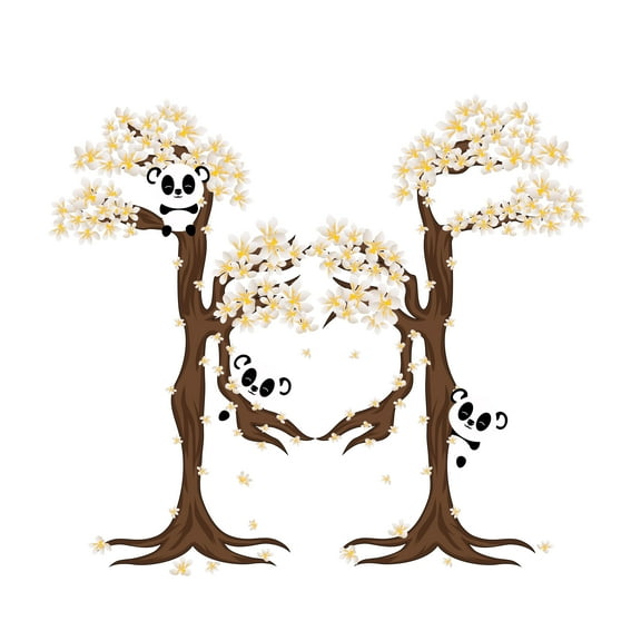 Beautiful Cherry Blossom Bunch Vinyl Decal -Peel and Stick Giant Wall Decals-Applied to Any Smooth Surface – Bedroom, Nursery, or Living Room -Removable Stylish Mural Unique Design-Size: 10" x 9".