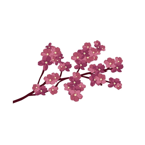 Beautiful Cherry Blossom Tree Wall Sticker – Vinyl Decal Applied to Any Smooth Surface – Bedroom, Nursery, or Living Room – Cost Effective alternative to painting -Size 10" x 6".