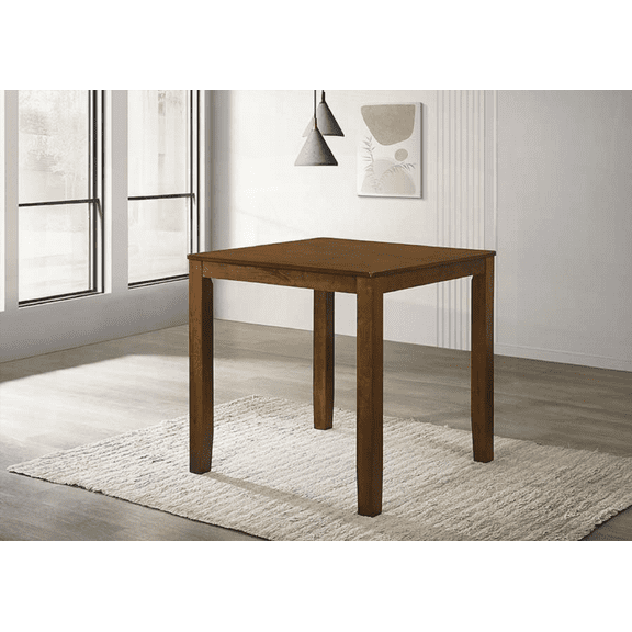 Beautiful Cherry Finish | 1Pc Counter Height Square Dining Table for 4 | Wooden Furniture