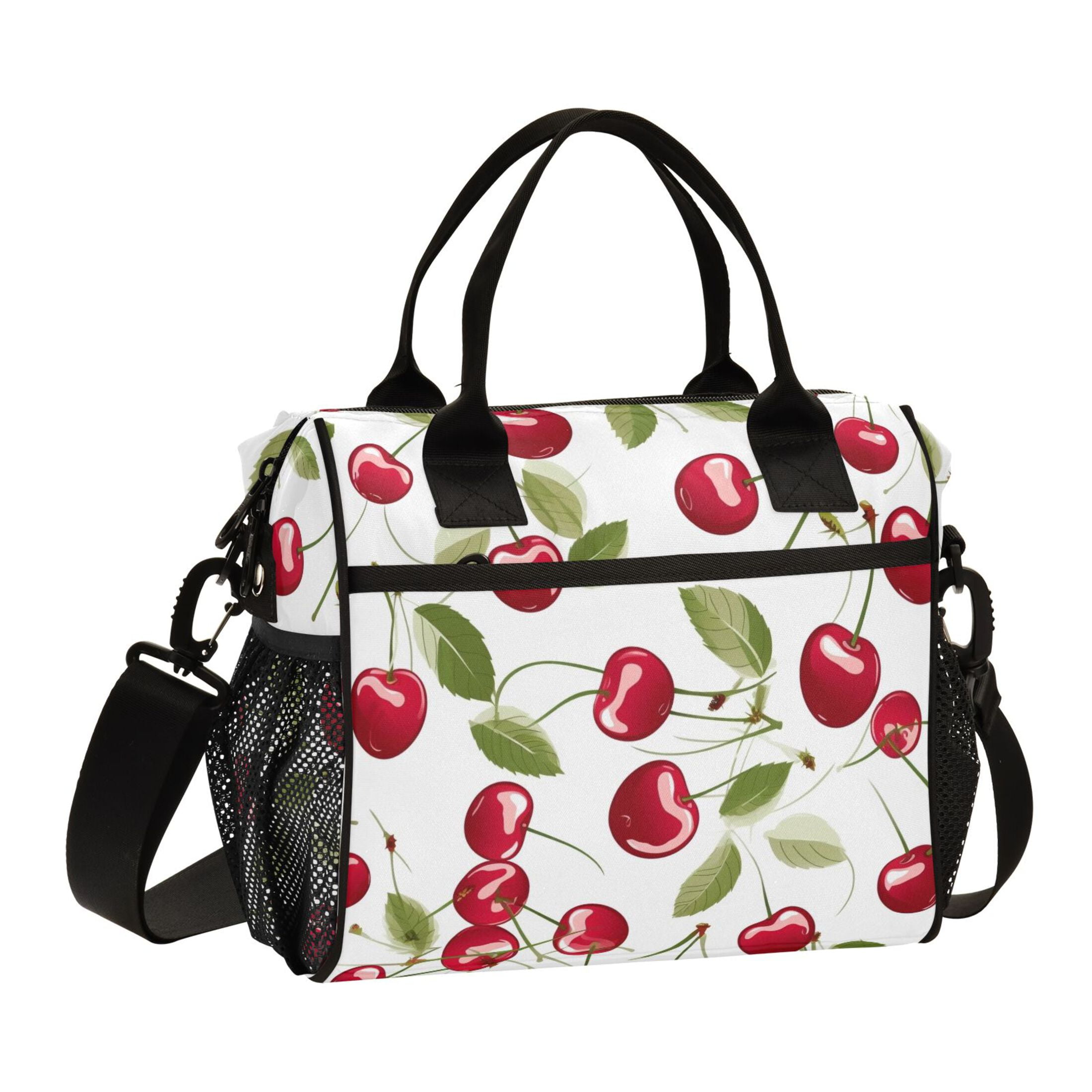 Beautiful Cherry Fruits Lunch Bag Insulated Lunch Box Leakproof Reusable Cooler Tote Adjustable Shoulder Strap for Men Women 12L