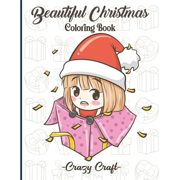 Beautiful Christmas Coloring Book : Easy and Cute Christmas Holiday Coloring Designs for Children (Creative Haven Coloring Books) (Paperback)