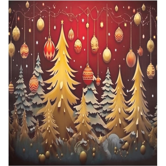 Beautiful Christmas Trees Dishwasher Magnet Covers for The Front Magnetic Dishwasher Cover Home Cabinet Decals 20" x 26" Refrigerator Door Home Decor
