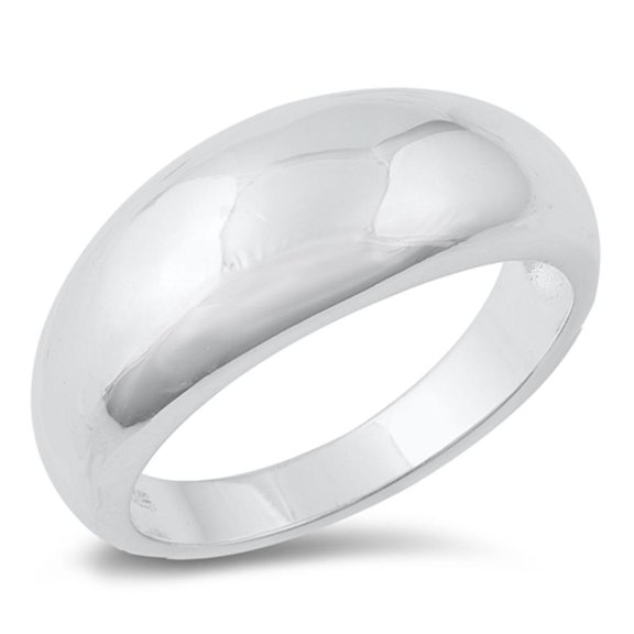 Beautiful Chunky Dome Ring .925 Sterling Silver Band Jewelry Female Male Unisex Size 6
