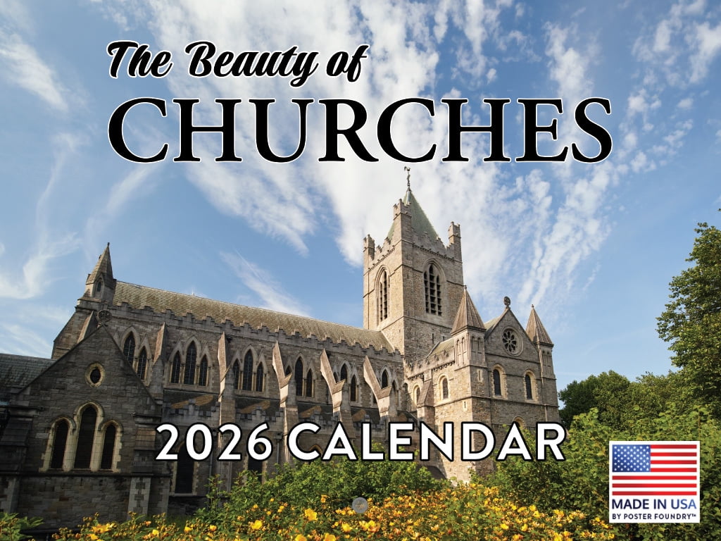 Beautiful Church Calendar 2026 Monthly Wall Calender 12 Month