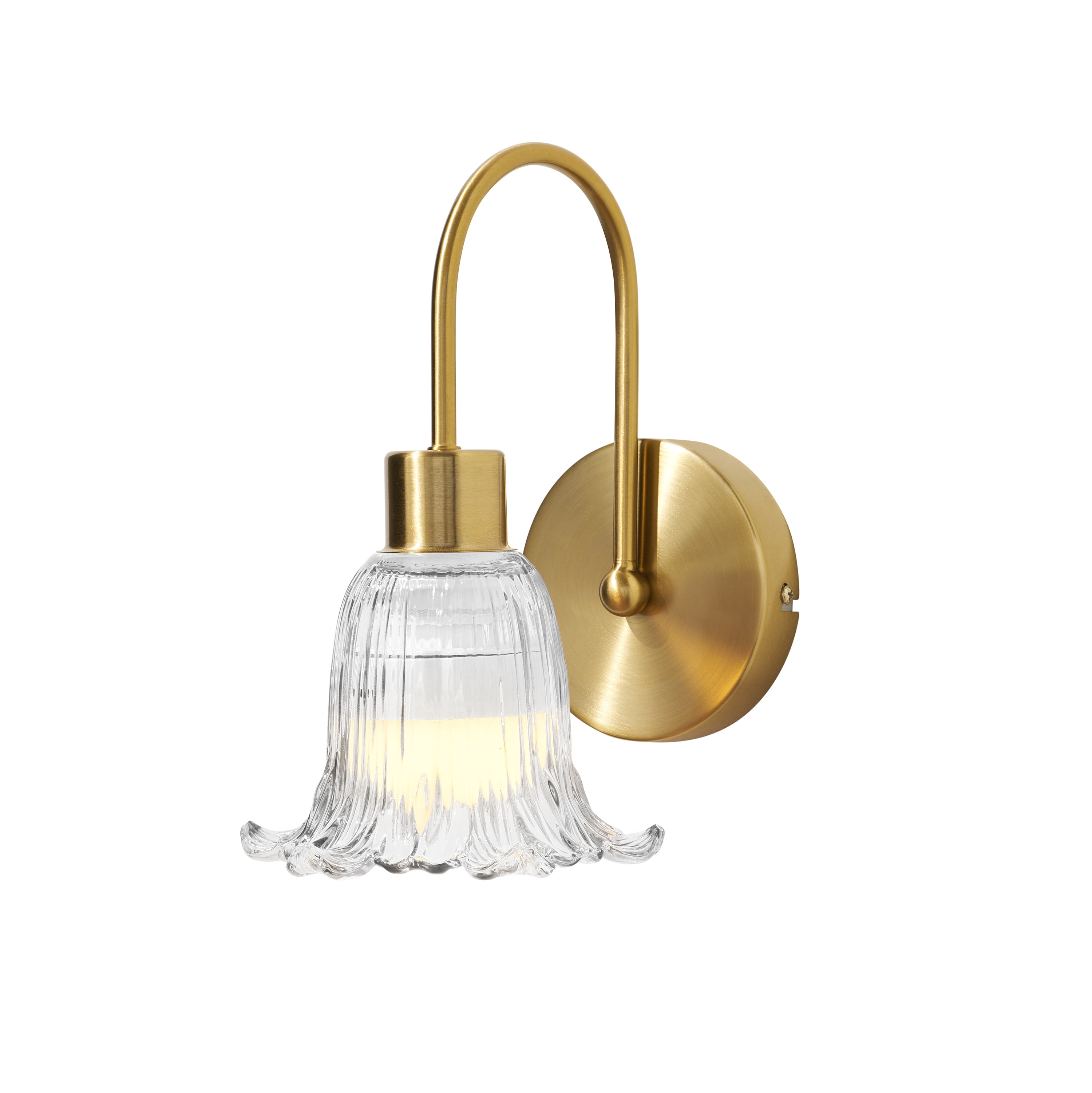 Beautiful Clear Flower Petal LED Rechargeable Wall Sconce by Drew Barrymore